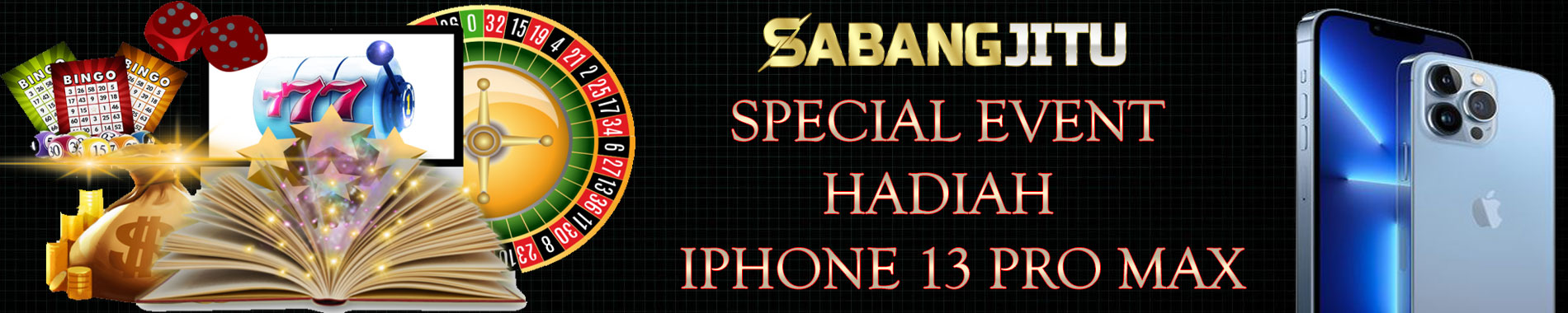 SABANGJITU - Even Turn Over Slot Hadiah Iphone 13 Pro Max